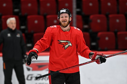 Раскатка «Авангарда» перед матчем с «Локомотивом»