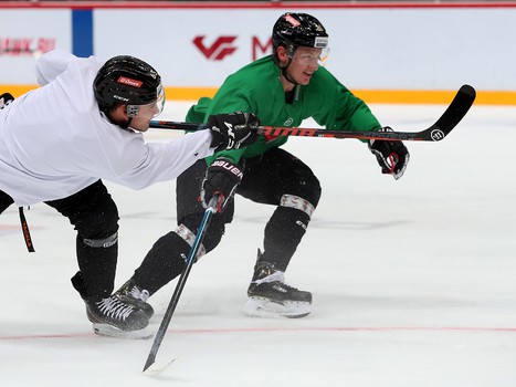 Раскатка «Авангарда» перед матчем с «Амуром»