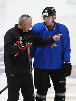 Раскатка «Авангарда» перед матчем с «Трактором»