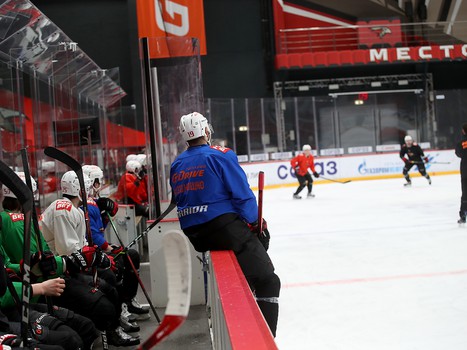 Тренировка «Авангарда» перед выездом