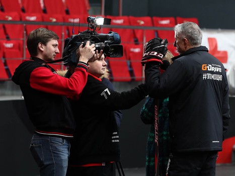 Раскатка «Авангарда» перед матчем с «Трактором»