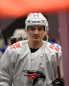 Тренировка «Авангарда» перед матчем в Хабаровске