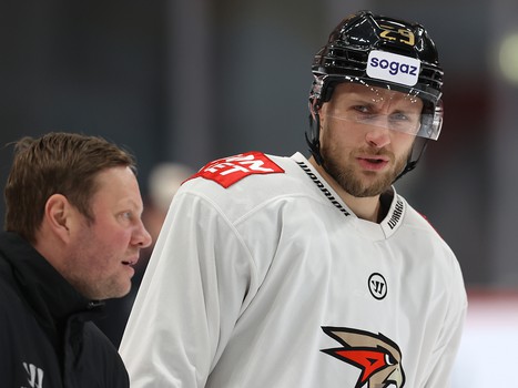 Раскатка «Авангарда» перед матчем с рижским «Динамо»