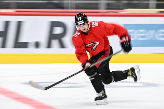 Тренировка «Авангарда» перед матчем с «Трактором»