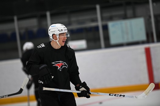 Тренировка «Авангарда» перед матчем в Казани