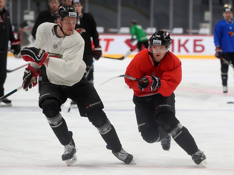 Раскатка «Авангарда» перед матчем с «Адмиралом»