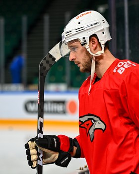 Раскатка «Авангарда» перед матчем в Казани