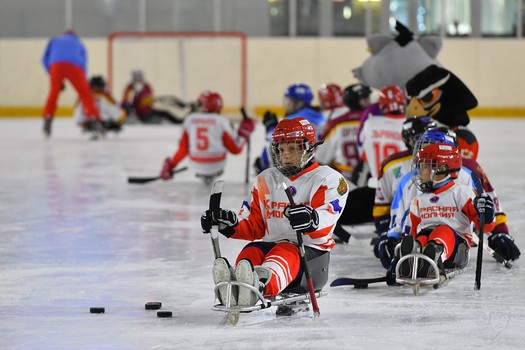 Турнир по следж-хоккею в Омске, день 2