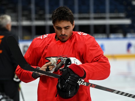 Раскатка «Авангарда» перед выездным матчем с московским «Динамо»