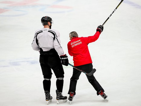 Раскатка «Авангарда» перед матчем с «Торпедо»