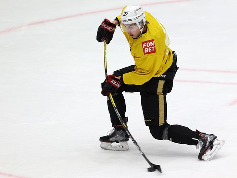 Тренировка «Авангарда» перед матчем в Новосибирске