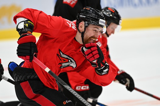 Тренировка «Авангарда» перед матчем с «Металлургом»