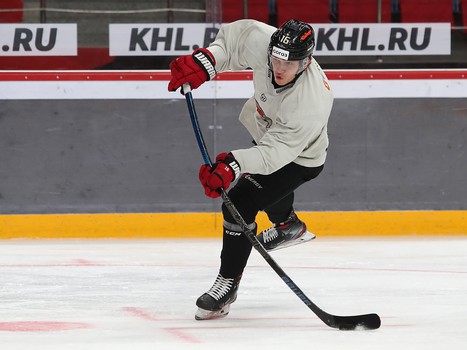 Раскатка «Авангарда» перед матчем против СКА