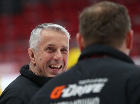 Раскатка «Авангарда» перед матчем с «Салаватом Юлаевым»