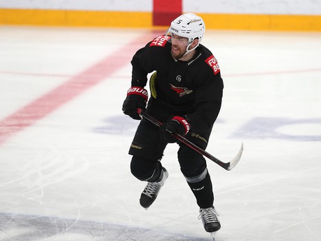 Тренировка «Авангарда» перед вторым матчем серии в Магнитогорске