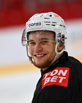 Тренировка «Авангарда» перед матчем в Екатеринбурге