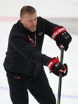 Раскатка «Авангарда» перед матчем с «Трактором»