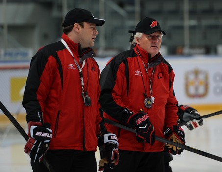 Раскатка "Авангарда" перед матчем с "Югрой" 22 сентября 2013