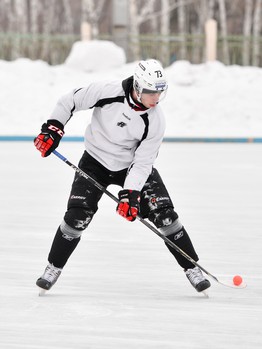 Тренировка "Авангарда" на открытом льду