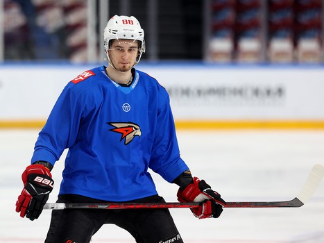 Тренировка «Авангарда» перед пятым матчем серии в Магнитогорске