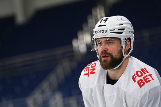 Тренировка «Авангарда» перед матчем в Тольятти