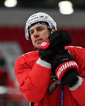 Тренировка «Авангарда» перед матчем в Екатеринбурге