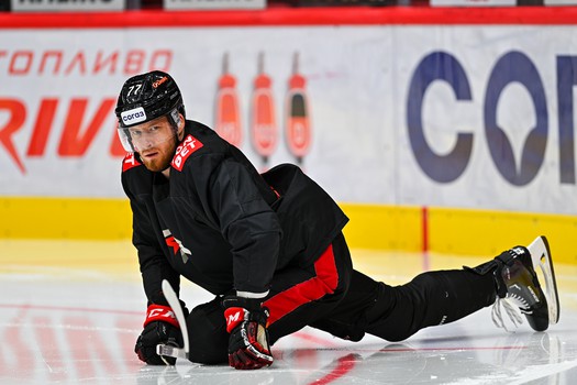 Тренировка «Авангарда» перед матчем с «Адмиралом»