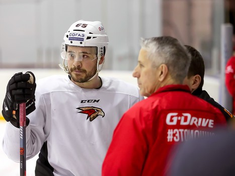 Раскатка «Авангарда» в Уфе перед шестым матчем серии с «Салаватом Юлаевым»