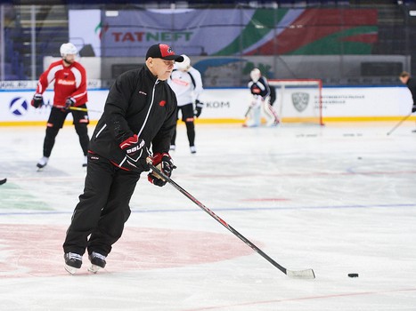 Раскатка "Авангарда" перед выездным матчем с "Ак Барсом"