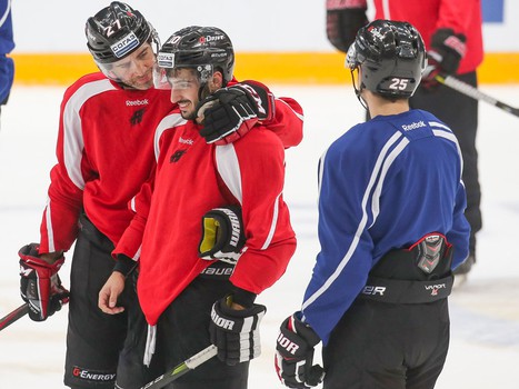 Раскатка «Авангарда» перед матчем с «Барысом»