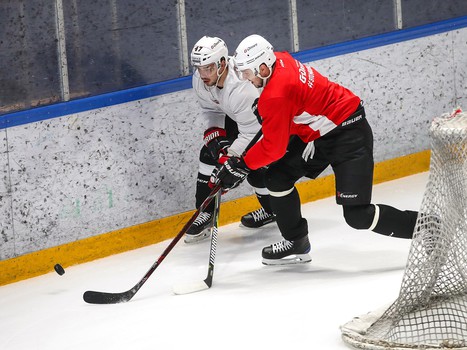 Раскатка «Авангарда» в Астане перед первым матчем серии с «Барысом»