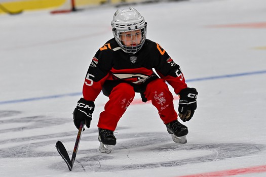 Тренировка воспитанников Хоккейной Академии «Авангард» 2019 года рождения на G-Drive Арене