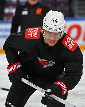 Раскатка «Авангарда» перед матчем в Магнитогорске