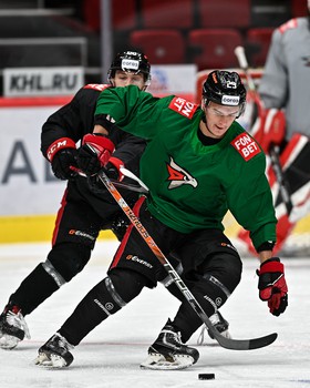 Раскатка «Авангарда» перед матчем с «Амуром»