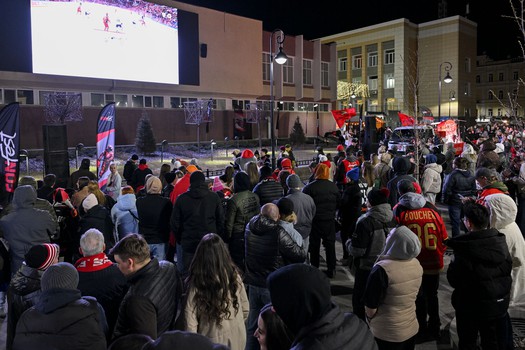 Фан-зона «Авангарда» в Городском саду