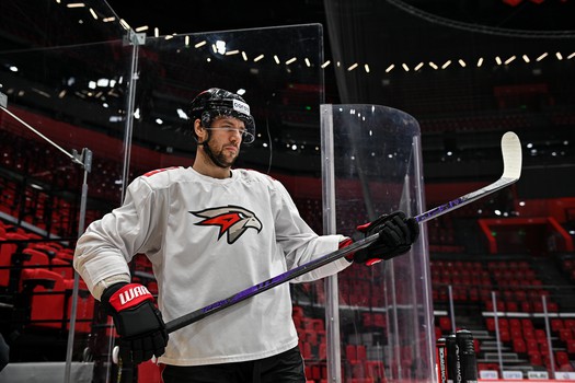 Раскатка «Авангарда» перед матчем с «Барысом»