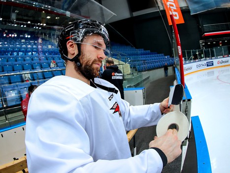 Раскатка «Авангарда» перед матчем с «Автомобилистом»