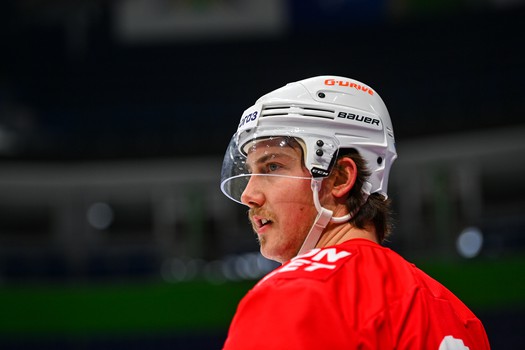 Раскатка «Авангарда» перед матчем в Уфе