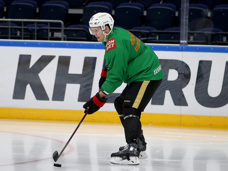 Раскатка «Авангарда» перед выездным матчем с московским «Динамо»