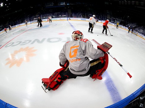 Раскатка «Авангарда» перед первым матчем серии с «Ак Барсом»