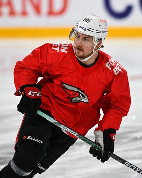 Тренировка «Авангарда» перед матчем в Екатеринбурге