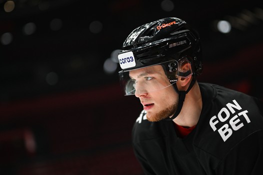 Раскатка «Авангарда» перед матчем с «Автомобилистом»