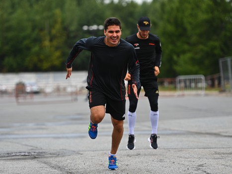 Раскатка «Авангарда» перед матчем с «Сибирью»