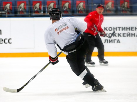 Раскатка «Авангарда» перед первым матчем серии с «Ак Барсом»