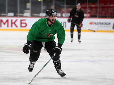 Раскатка «Авангарда» перед матчем с «Адмиралом»