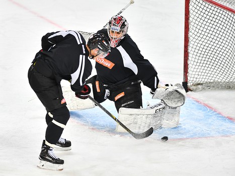 Раскатка "Авангарда" перед матчем с ХК "Сочи"