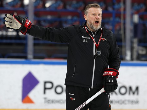 Тренировка «Авангарда» перед пятым матчем серии в Магнитогорске