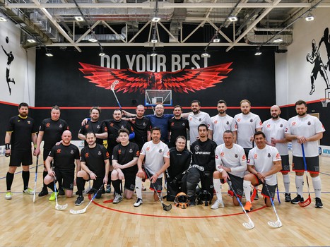 Товарищеский матч по флорболу. «Охранники Крылова» - «Мощные СМИ» 10:2