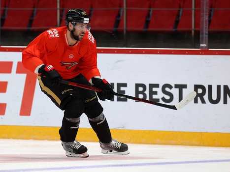 Раскатка «Авангарда» перед матчем против СКА