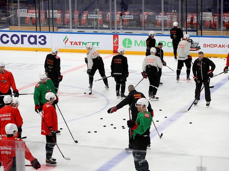 Раскатка «Авангарда» перед вторым матчем серии с «Ак Барсом»